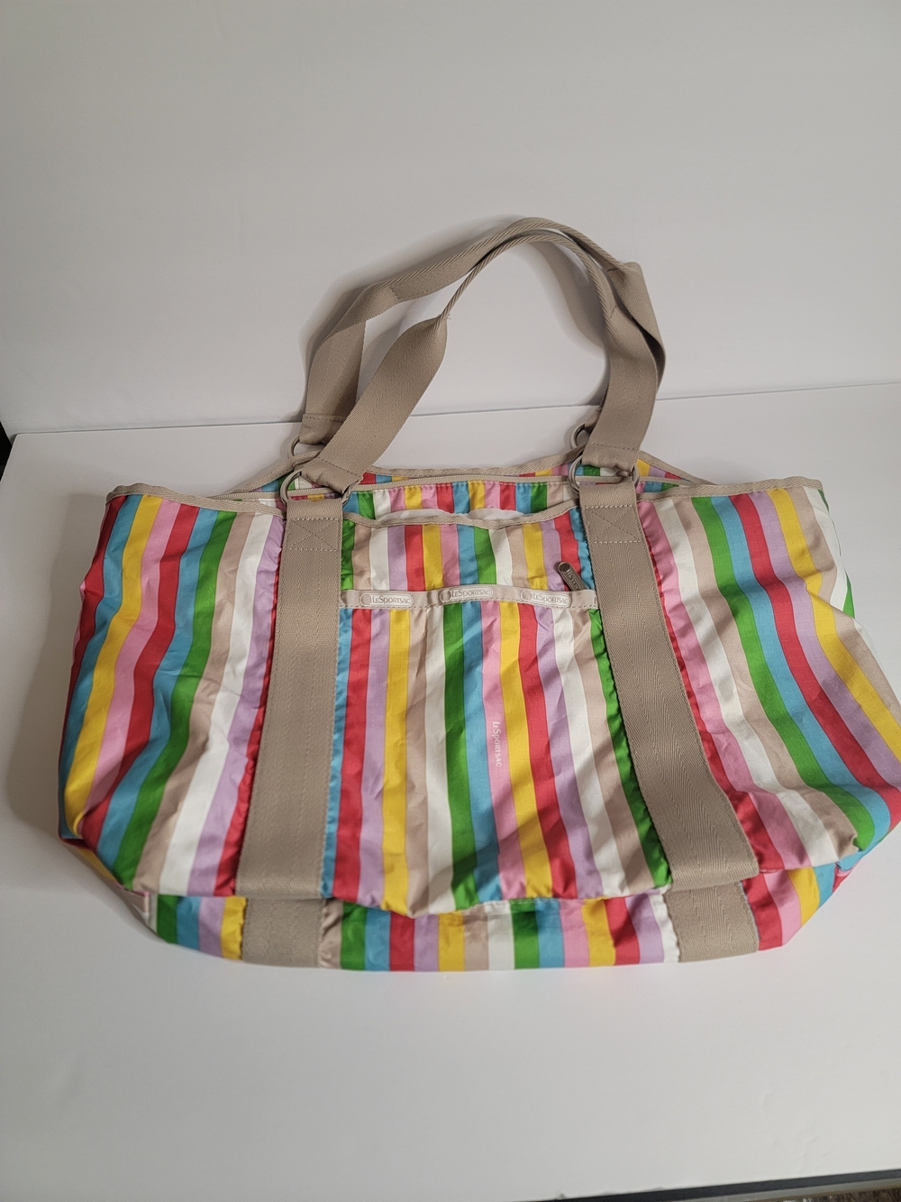 LeSportSac Madison Tote, Vertical Rainbow